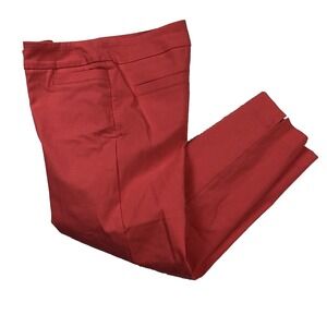 ZAC & RACHEL capri pants 6P Hot Pink Pull On Stretch Slim Leg slit